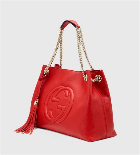 gucci soho red outfit|gucci red soho shoulder bag.